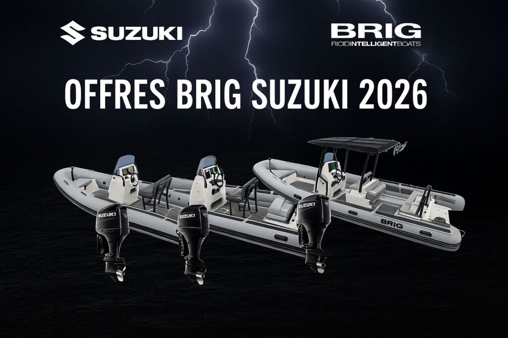 BRIG et Suzuki lancent Powerline : huit semi‑rigides prêts à naviguer, configuration unique