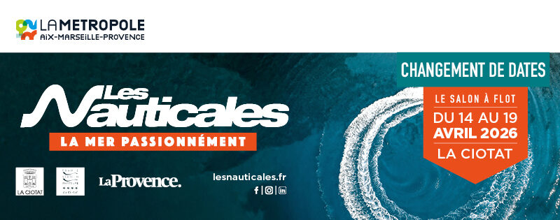 Du 14 au 19 Avril 2026 Explorez l’offre nautique la plus complète du printemps. Organisé par la Métropole Aix‑Marseille‑Provence, Les Nauticales rassemblent plus de 200 bateaux à terre et à flot. Et dévoilent en avant‑première les nouveautés 2026.