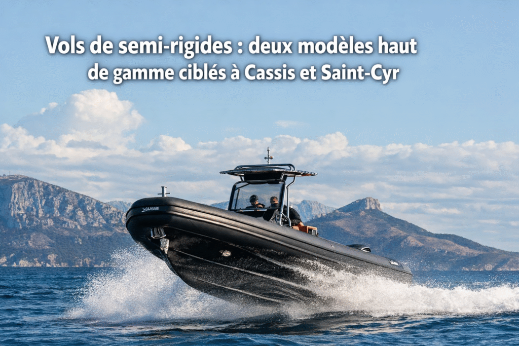Vols de semi‑rigides : deux modèles haut de gamme ciblés à Cassis et Saint‑Cyr