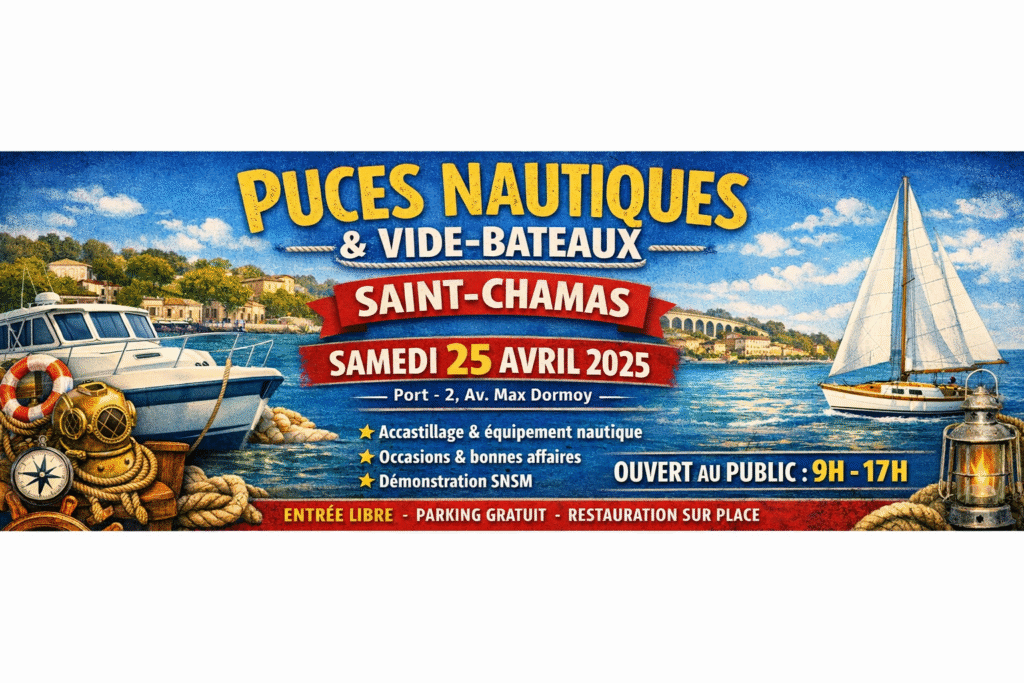 Saint‑Chamas : les puces nautiques et vide‑bateaux reviennent le 25 avril 2026