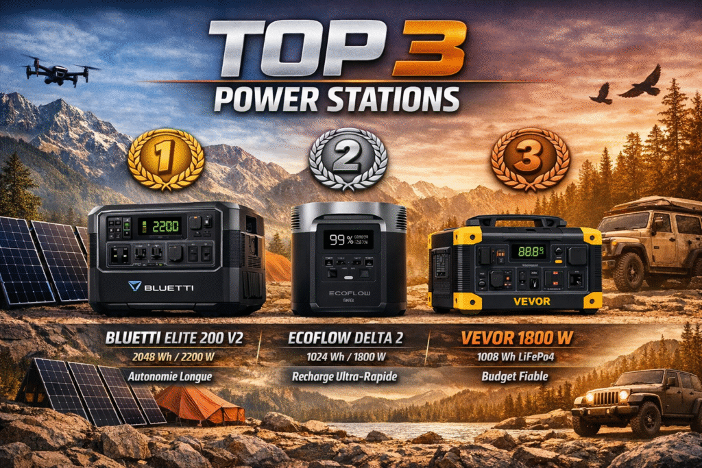 TOP 3 Power Stations 2026 EcoFlow • Bluetti • VEVOR