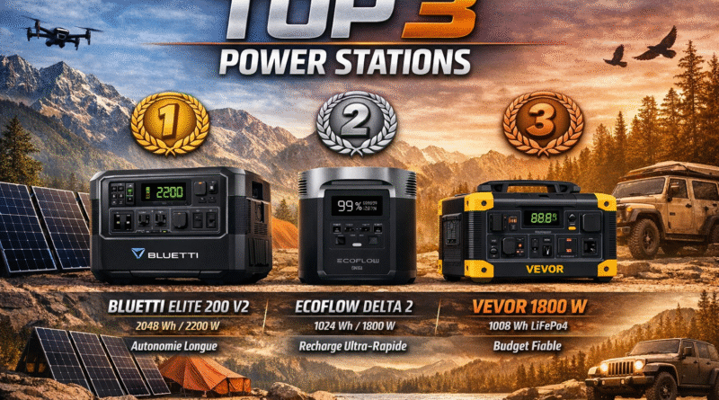 TOP 3 Power Stations 2026 EcoFlow • Bluetti • VEVOR